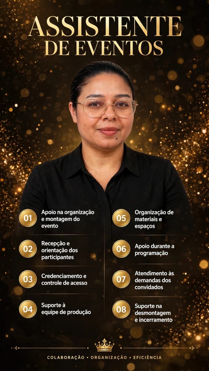 Érika Bezerra, assistente de eventos