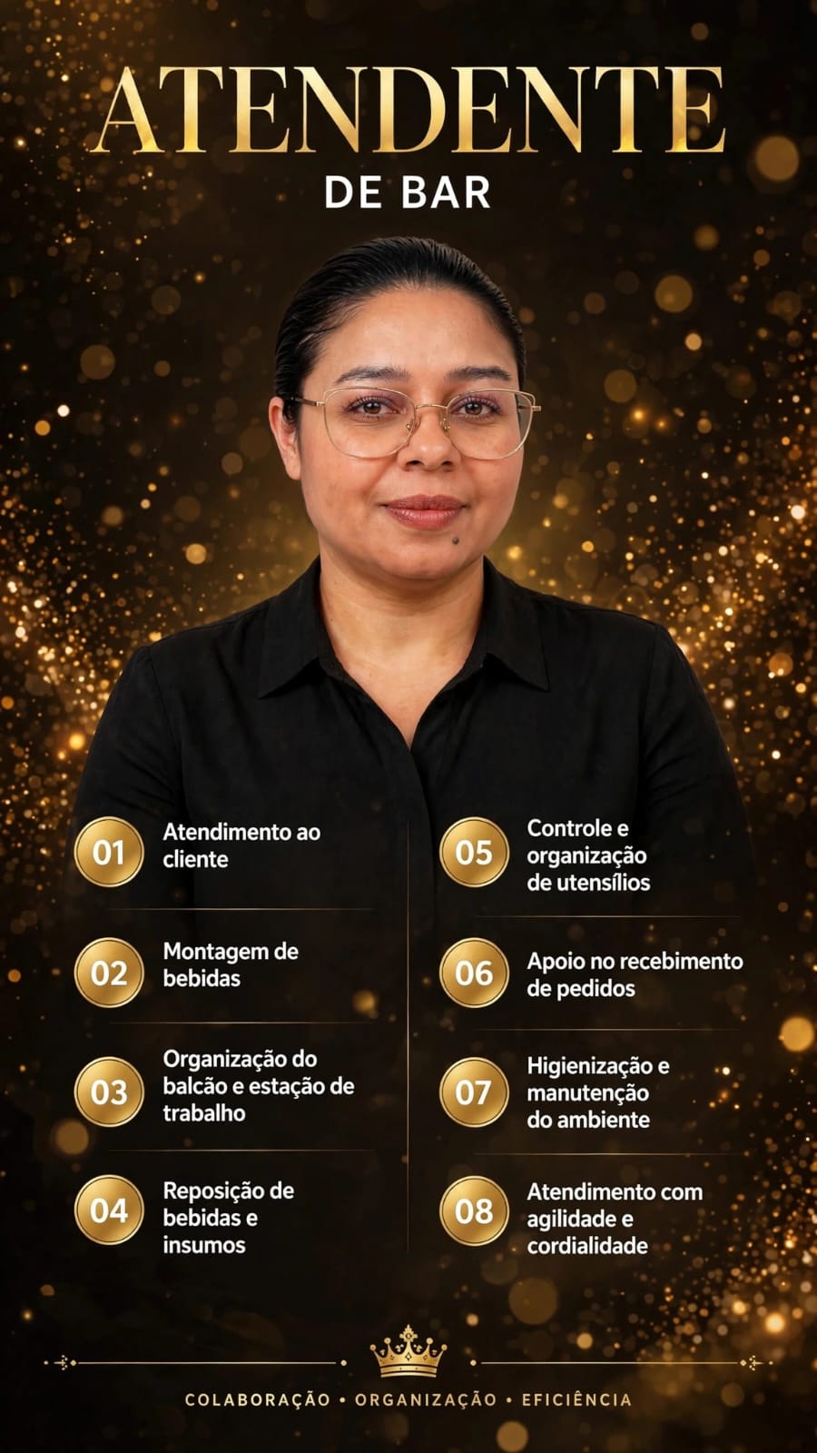Érika Bezerra, atendente de bar