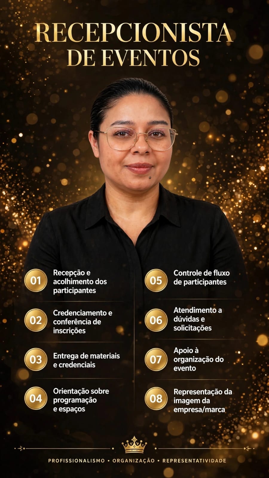 Érika Bezerra, recepcionista de eventos